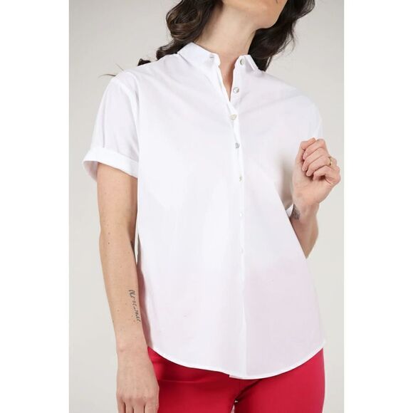 ESTELLE AND FINN BOY CAMP SHIRT, WHITE SMALL MSRP$ 224 - Picture 6 of 13